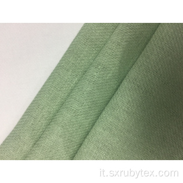 Tessuto tinta unita in cotone twill di lino